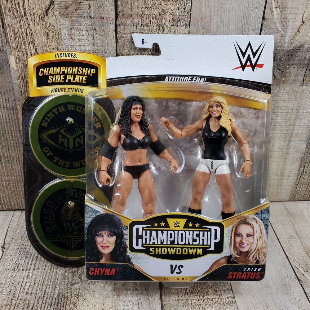 Chyna Vs. Trish Stratus Championship Showdown 5 Series New In Box WWE Mattel